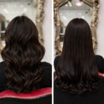 Espresso black hair transformation in salon