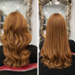 Hair transformation in a salon